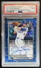 2024 Bowman Draft Jac Caglianone Chrome Auto Blue Wave Refractor 1st #/150 PSA 9