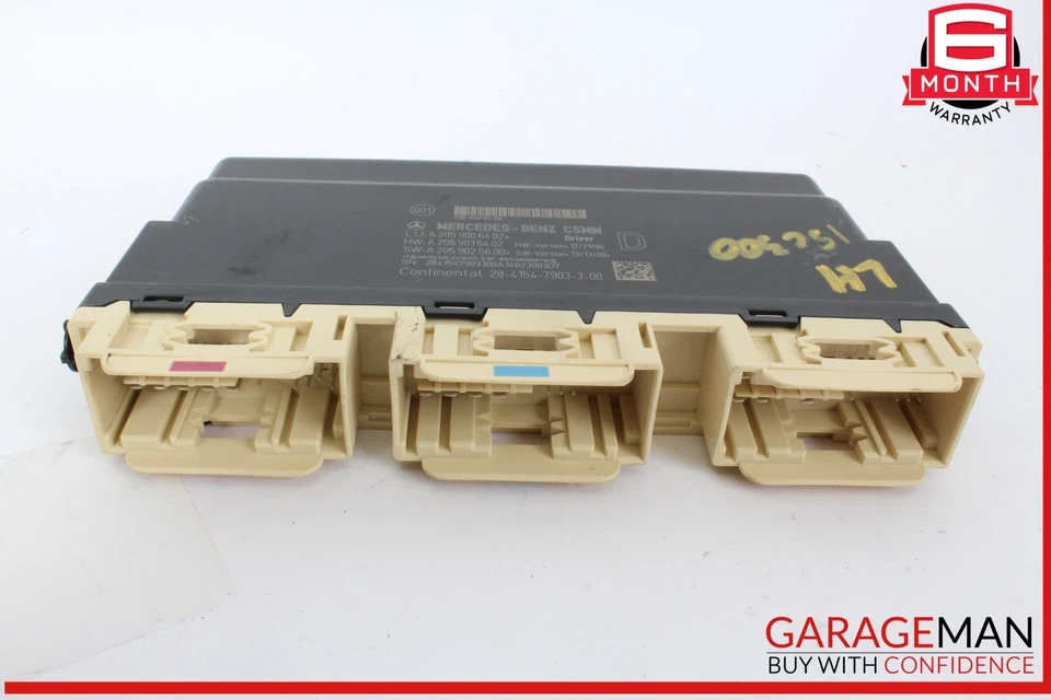 Módulo de control del asiento del lado del conductor delantero izquierdo mercedes w205 c300 c350e 15-20 fabricante de equipos originales Foto 2 de 4