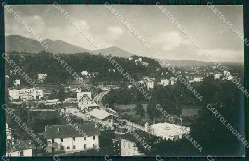 Torino Lanzo Torinese Stazione Treno Cometto Foto cartolina MT4590