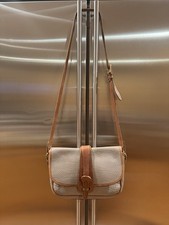 Dooney & Bourke Vintage Crossbody Bag Tan Brown Leather Pebble Purse Made In USA