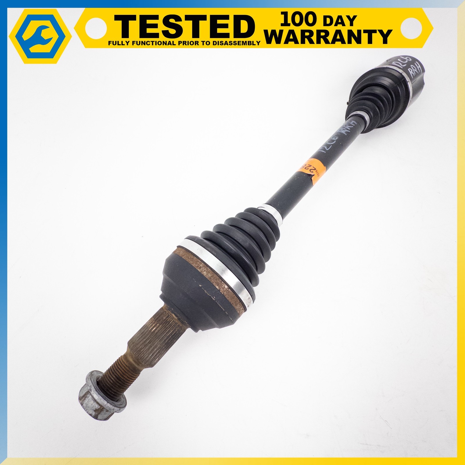 09-13 CHEVROLET CORVETTE C6 XLR REAR RIGHT AXLE HALF SHAFT UNIVERSAL JOINT OEM