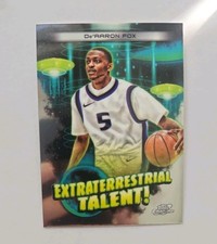 2023-24 Topps Chrome Cosmic #ET-12 De'Aaron Fox Extraterrestrial Talent