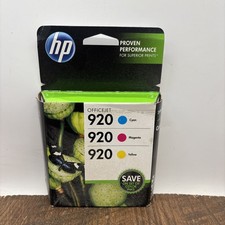 NEW HP 920 COMBO COLOR PACK INK CARTRIDGES CYAN YELLOW MAGENTA EXPIRES JAN 2013