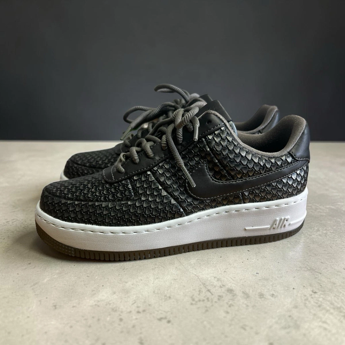 Nike Air Force 1 Upstep Premium Silver W for sale | eBay