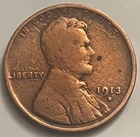 1913-D Lincoln Wheat Cent Denver Low Mintage Old Cleaning JC2026