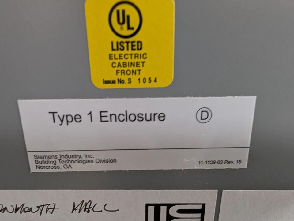 🤪 SIEMENS 250A MAIN CIRCUIT BREAKER 208Y/120V 3P 4W 30 CIRCUIT P1X30MC250C - Image 3 of 4