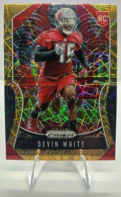2019 Panini Prizm Devin White #312 Lazer RC Buccaneers