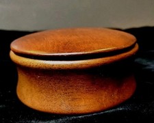 Vintage Wooden Shaving Soap Trinket Jewelry B...