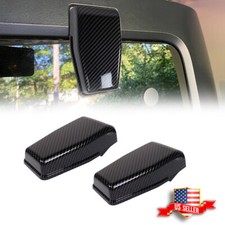 Carbon Fiber Look Rear Window Liftgate Hinge Covers For Jeep Wrangler Jk 2007-18 Carbon Fiber Look Rear Window Liftgate Hinge Covers For Jeep Wrangler Jk 2007-18