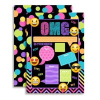 Emoji Texting Birthday Party Fill In Invitations on sale Emoji Texting Birthday Party Fill In Invitations on sale
