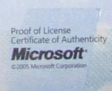 NEW AUTHENTIC DELL MICROSOFT WINDOWS VISTA HOME PREMIUM COA PRODUCT KEY LICENCE