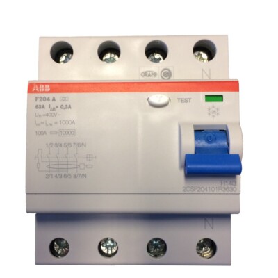 ABB Stotz S&J FI-Schutzschalter F 204A - 63/0,3 A