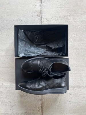 Dior Homme Kris Van Assche Derby Grained Calfskin / Denim Mens US8
