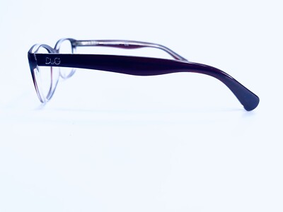 Dolce & Gabbana DD1246 Eyeglass Frames w/ case Dolce & Gabbana Burgundy Clear Ombre Full Rim Eyeglasses  main image 4