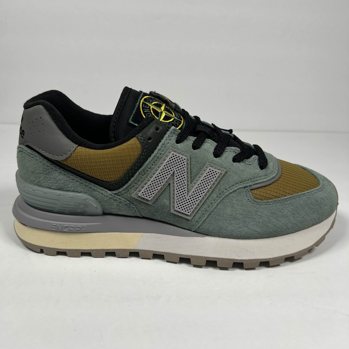 Stone Island x New Balance 574 Legacy Light Green - Men's Size 7