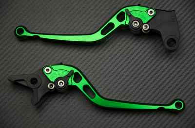CNC GREEN KAWASAKI VOLCANO 650 S 2015-2017 Clutch Brake Lever