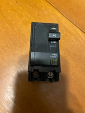 Square D QO240 QO 40A 2-Pole 120/240V 10kA Plug-On Circuit Breaker