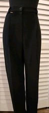 Vintage Carlisle Women  s Black Stirrup Pants Size 8