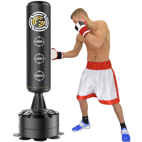 Free Standing Boxing Punching Bag Stand Kick Heavy MMA Martial Art Training - Picture 146 of 178