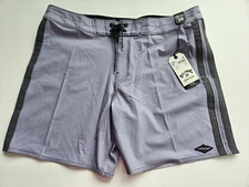 Billabong Men's 38 Kirra Shorts Pro Performance Gray Short Length Boardies NWT