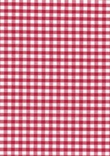 Gingham Polycotton Fabric 1/4" Checked Material 112cm 44" wide Sewing Curtains