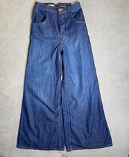 Anthropologie Pilcro Flare Jeans Womens 25 Dark Wash Boho Hipster Casual NWT