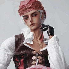 BJD SD Doll 1/3 Resin Body Flexiable Joints Muscle Boy Scar Man Face Makeup Toys