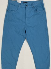 Levi  s Made  Crafted BARREL CROP Relaxed Fit Ankle Length Jeans Blue Womens 32