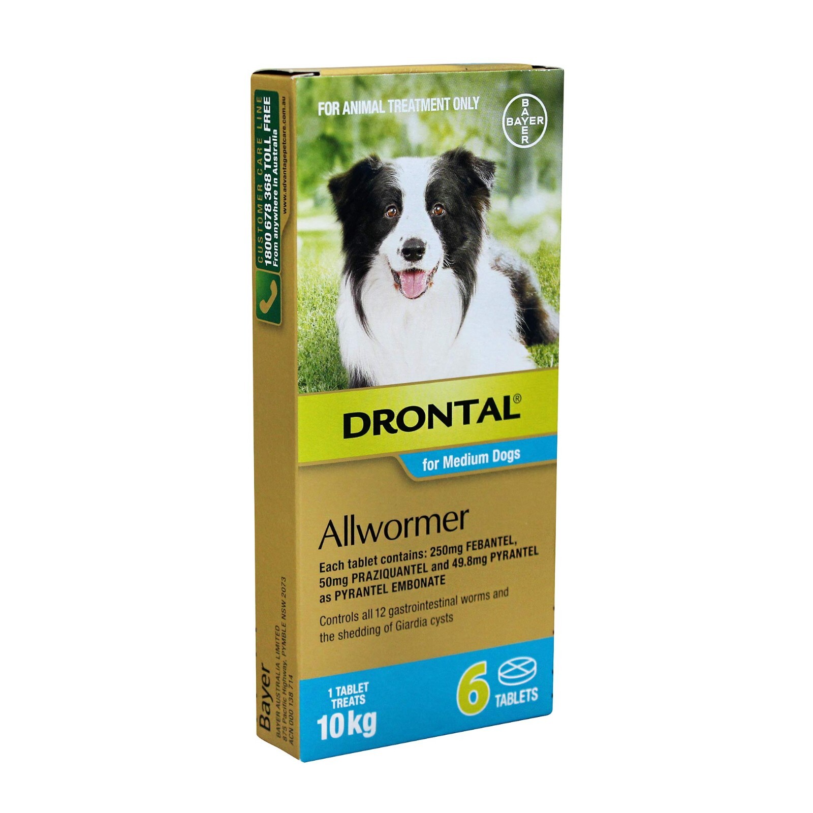 Drontal Allwormer for All Size Dogs & Cats Dog Cat Worming Wormer Dog