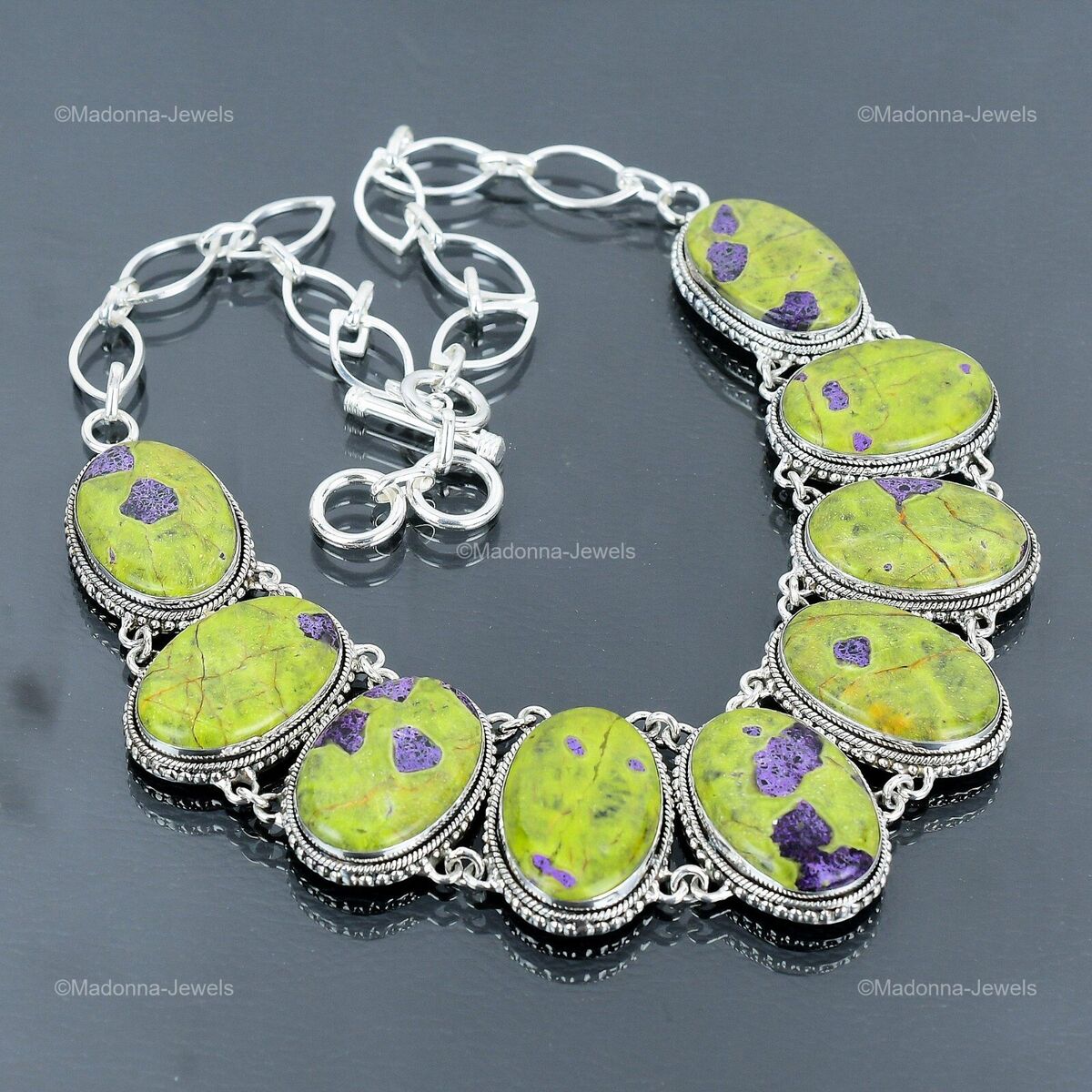 Sterling Silver Stichtite Oval Pendants Sterling Silver Stichtite Oval Pendants