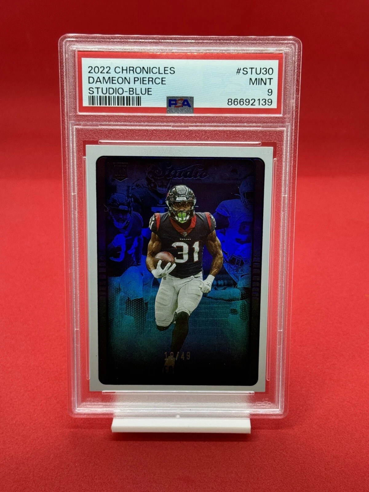 Dameon Pierce Panini Chronicles Studio #STU30 Blue