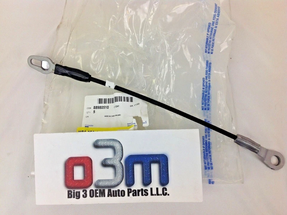 Cable puerta trasera Chevrolet Silverado Avalanche GMC Sierra Hummer H2 LH fabricante de equipos originales Foto 2 de 2