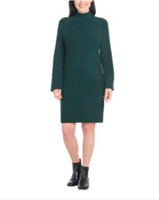 NWT Hilary Radley Ladies' Sweater Dress, Color Green, Size L