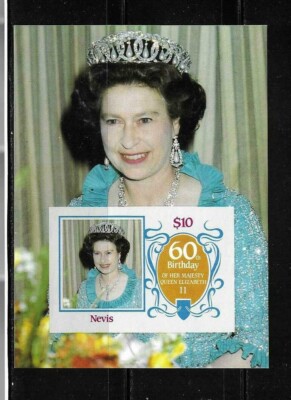 Nevis SC # 476 Queen Elizabeth 60th Birthday . MNH | eBay