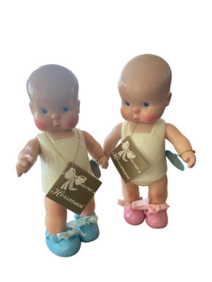 Vintage 1987 Horsman SHEbee 10¾'' Dolls Tags No Box Boy & Girl