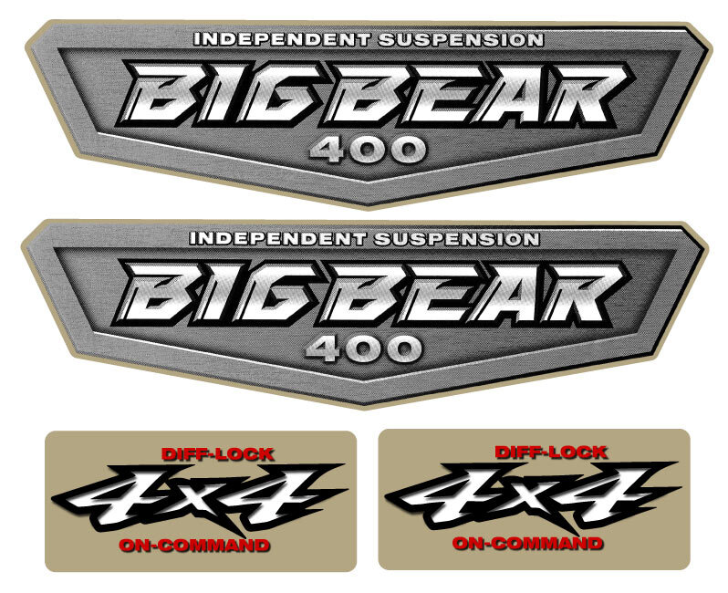 Yamaha Big Bear 400 4x4 OEM On Command Decal Emblem Sticker