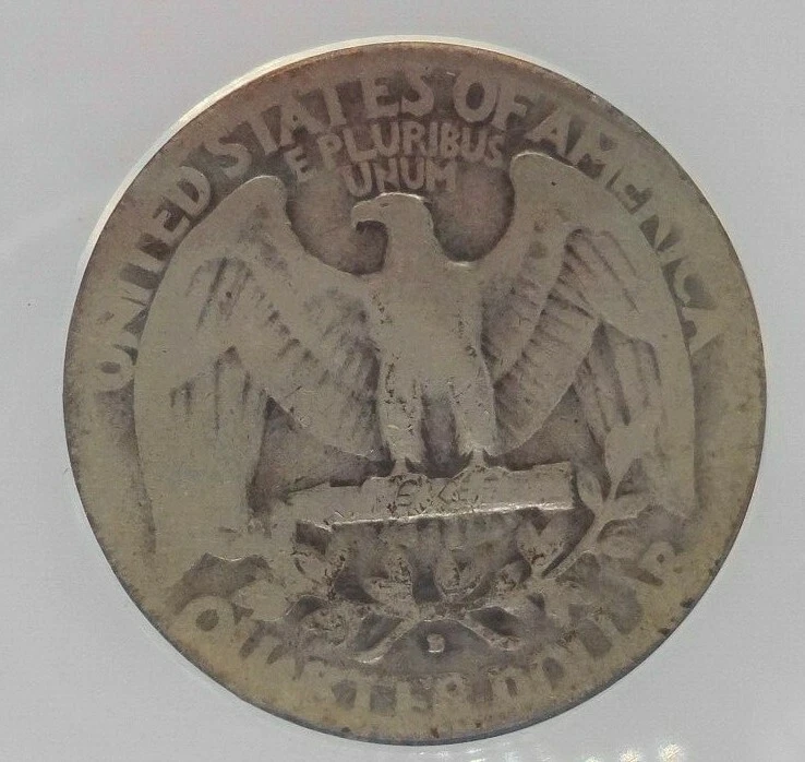 Key Date 1932 D Washington Quarter Good 4 ANACS  - Image 4 of 4