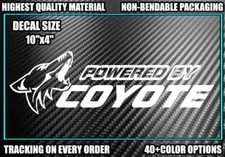 POWERED BY COYOTE Vinyl Decal 10" Turbo Boost Low 5.0 Stang Drift Stance Race GT