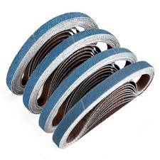 3/8 x 13 Inch Zirconia Sanding Belts, 40Pcs 10 Each of 40/60/80/120 Assorted Gri