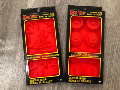 NEW! Evil Ted ~ 2 Cosplay Silicone Molds ~ Props Villain Filigree & Tech Bolts