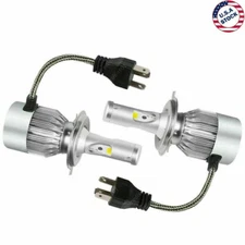 Pair 9003/H4 LED Headlight Bulbs Conversion Kit Hi/Lo Beams 8000K Bright White