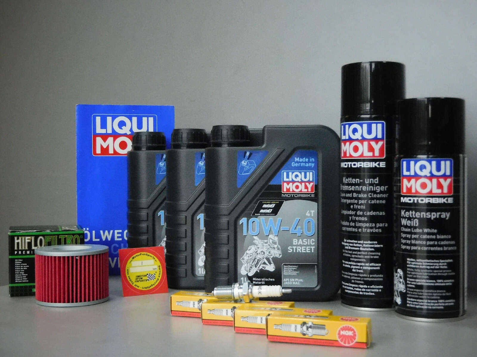Maintenance Set Kawasaki GPZ 600 R Oil Oil Filter Spark Plug Service Inspection