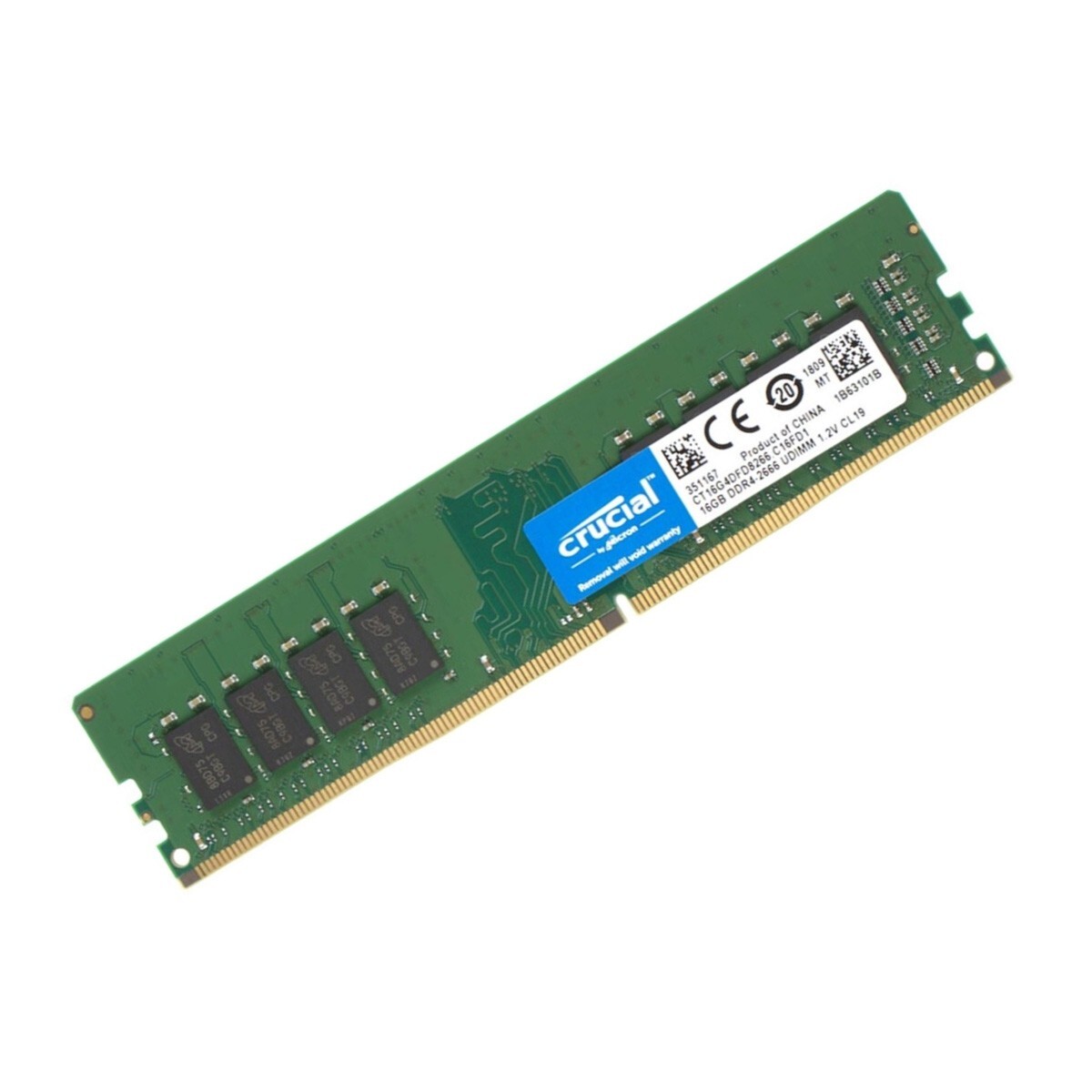 New Crucial 16GB DDR4 2666MHz PC4-21300 Desktop UDIMM Memory Ram