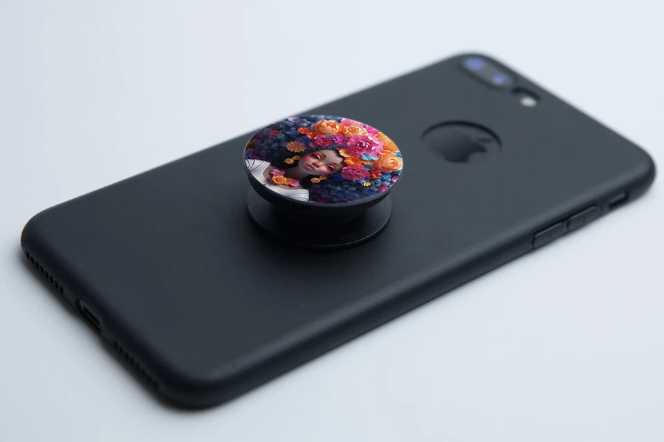 PopSockets Floral Hair Black History Month for Phone Women Swappable PopGrip NWT - Image 3 of 4