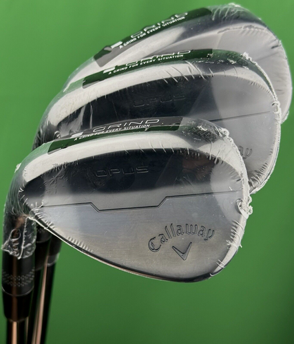 Callaway Opus Black Shadow Wedge Set 52-10*, 56-12*, 60-10* S-Grind Steel LH NEW