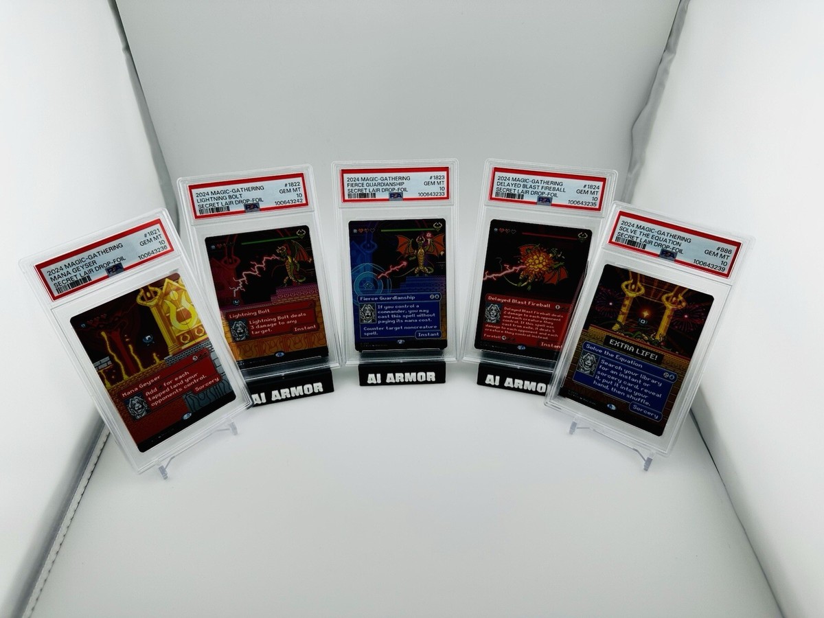 mtg Secret Lair Pixel Perfect foil版 2024 MTG Secret Lair Pixel Perfect Extra Life Foil PSA 10