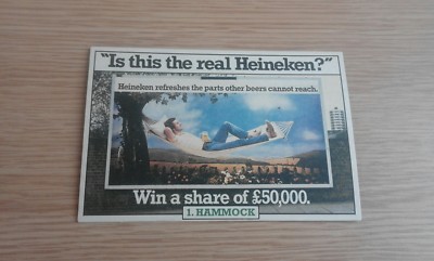 Is This The Real Heineken Competition Biermatte/Untersetzer 1983 - Nummer 1 - Hängematte