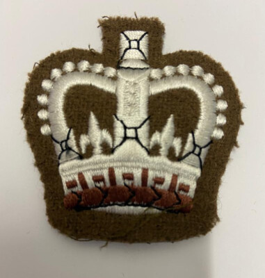 No2 Staff SGT / FAD No 2 Warrant Officers Class 2 WO2 WO 2 Crown Patch ...