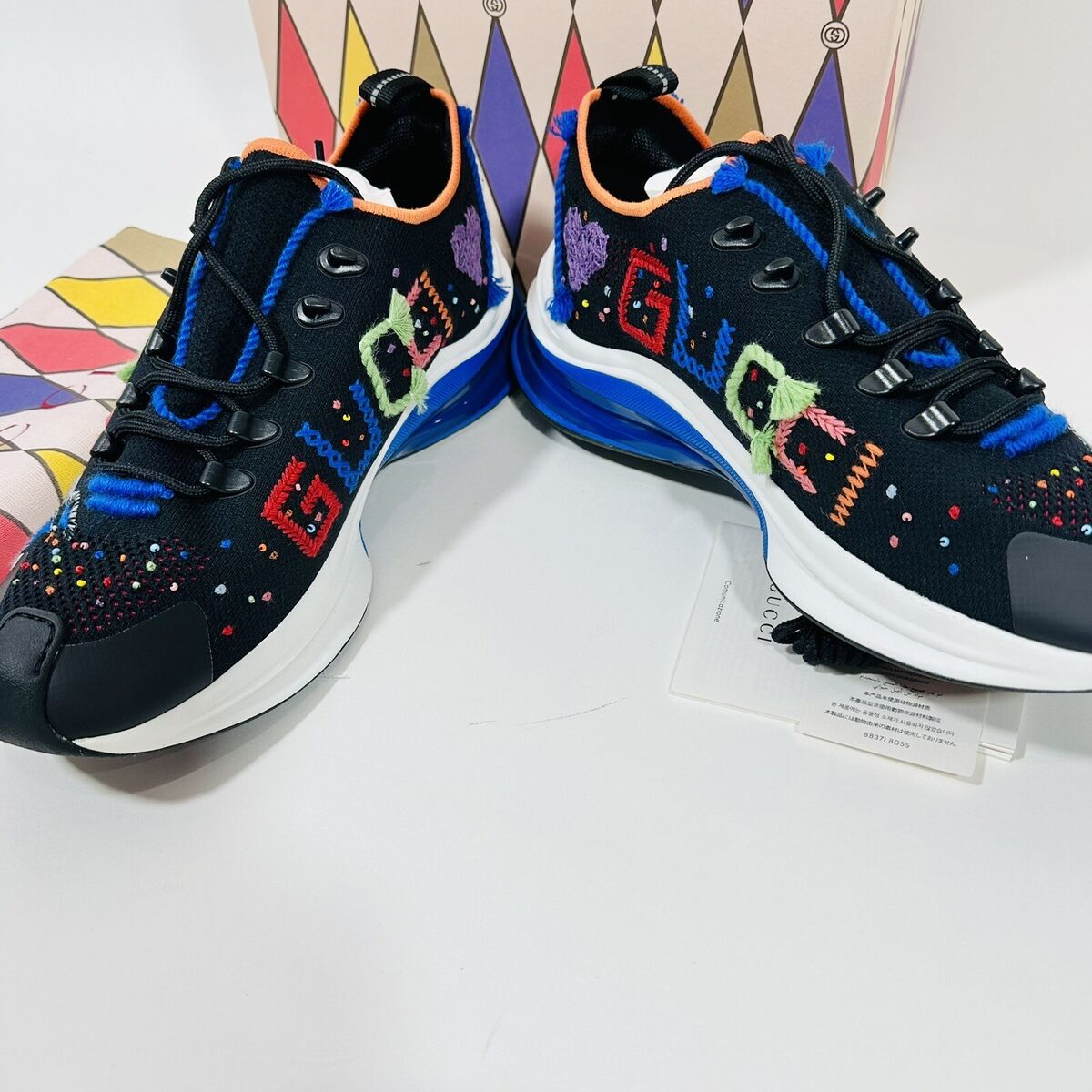 Rare Gucci Run Limited Edition Lovelight Sneaker Black Rare Gucci Run Limited Edition Lovelight Sneaker Black