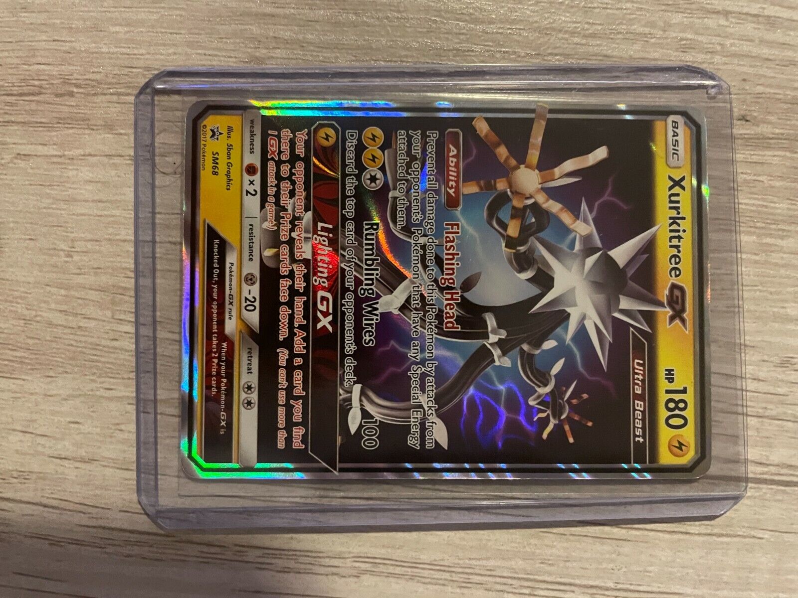 Pokémon Card = Xurkitree GX SM68 = Ultra Beast = MINT = Black Star